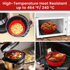 Air Fryer Silicone Liners Round Non-stick Reusable Air Fryer Silicone Pot Heat Resistant