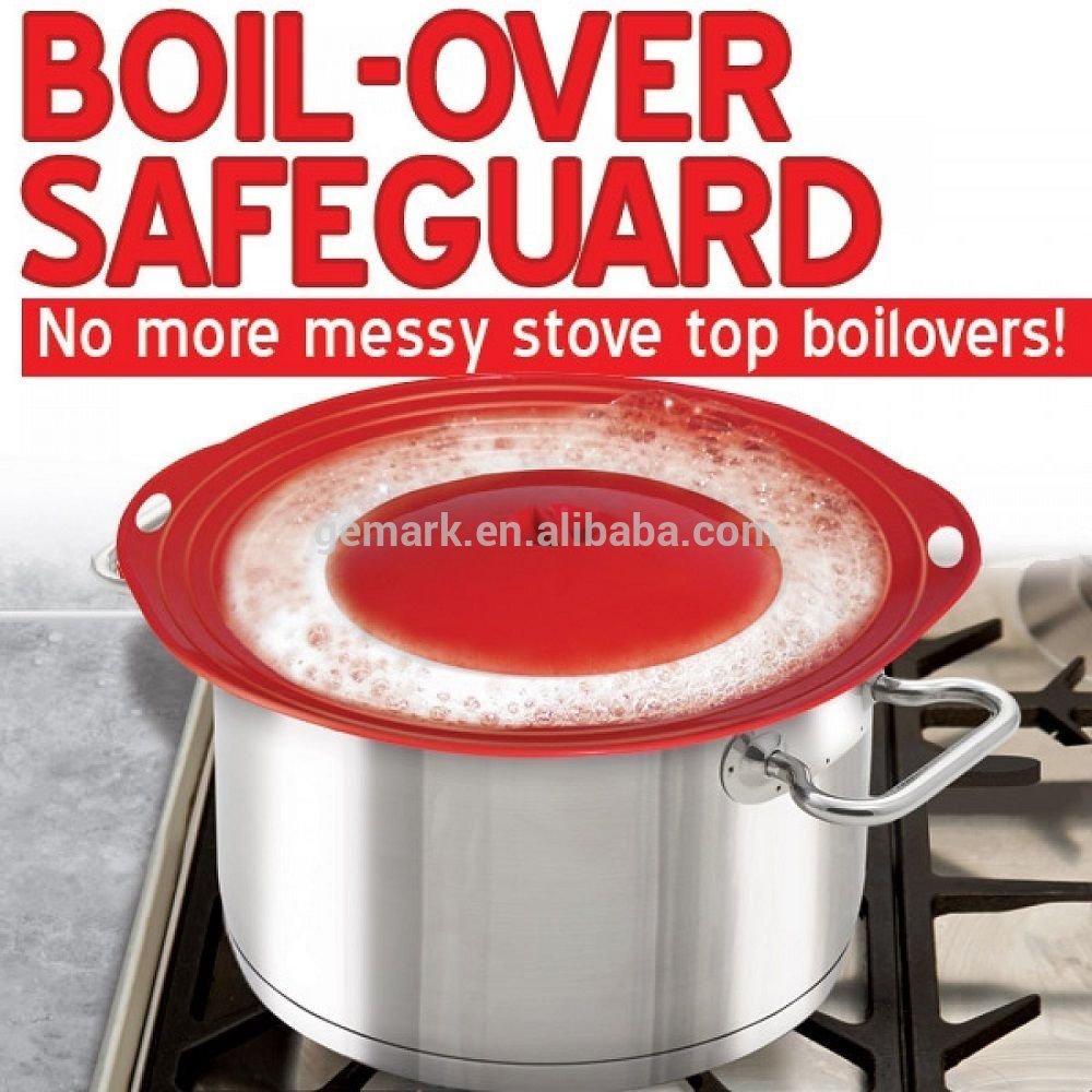 Silicone BoilOver safeguard Silicone Lid Stops Pots and Pans from