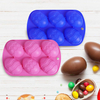 6 Even Easter Egg Shaped Silicone Bakeware 6-Cavity Easter Egg Silicone Cake Baking Mold