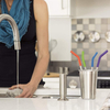 Extra Long Stainless Steel Safe Straws With Removable Silicone Flex Straw Tip