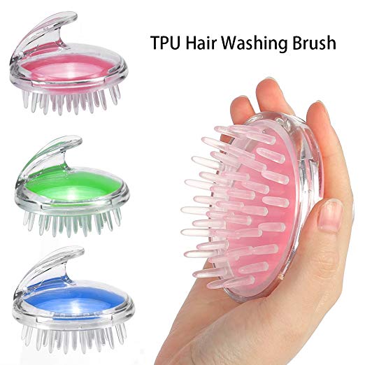 Shampoo Hair Scalp Massager Shower Brush Hair Washing Massage Comb Health Care Beauty Tool