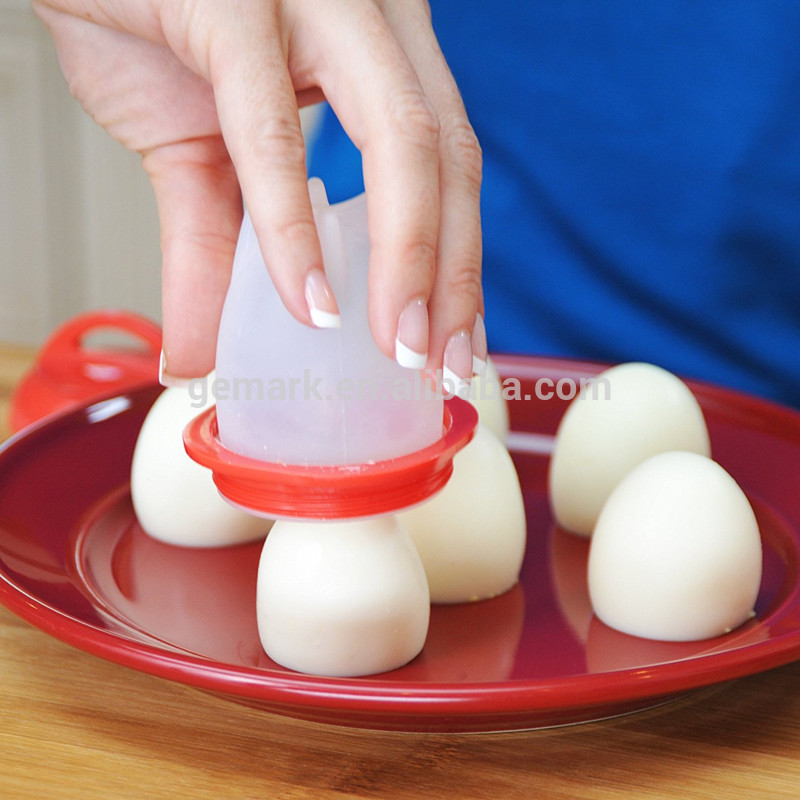 Egg Cooker Hard Boiled Eggs without the Shell Set of 6