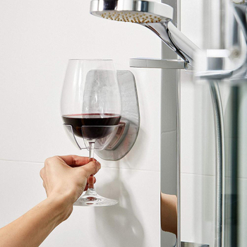 Silicone Wine Glass Holder for The Bath & Shower