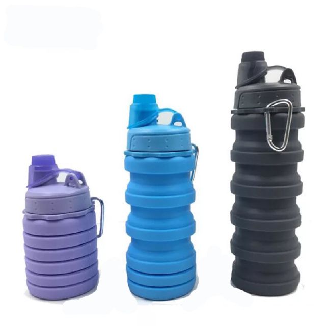 Collapsible Water Bottle Leak Proof Lightweight BPA-Free Silicone Travel Bottlesfor Outdoors