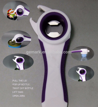 Can opener 5 in 1 multi functional bottle opener Jars remover can tab lifter