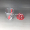 Plastic Single Wall Yogurt bottle Cereal To Go Breakfast Cup With Spoon