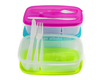 2 Compartment Lunch box with fork and knife Bento Boxes