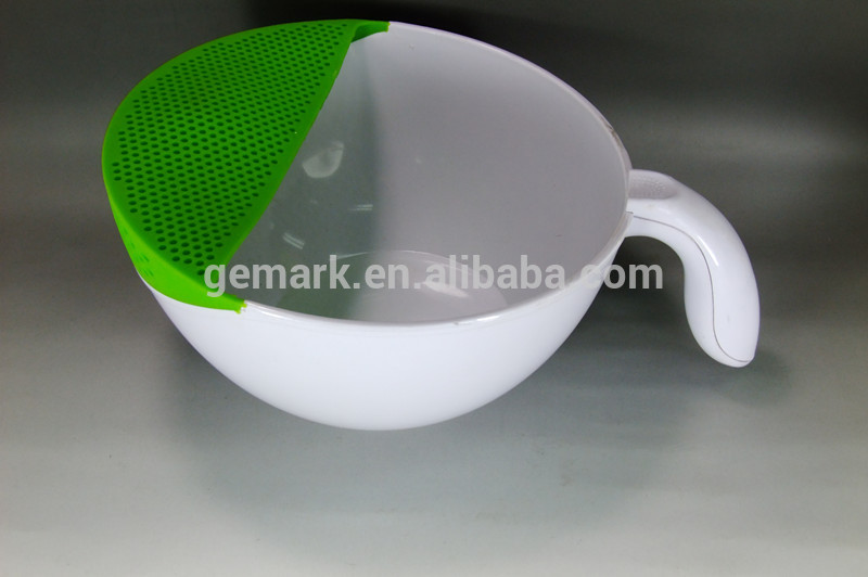 Kitchen tools Vegetable drainer kitchen sink strainer Plastic strainer fruit drain Mixing bowl soak