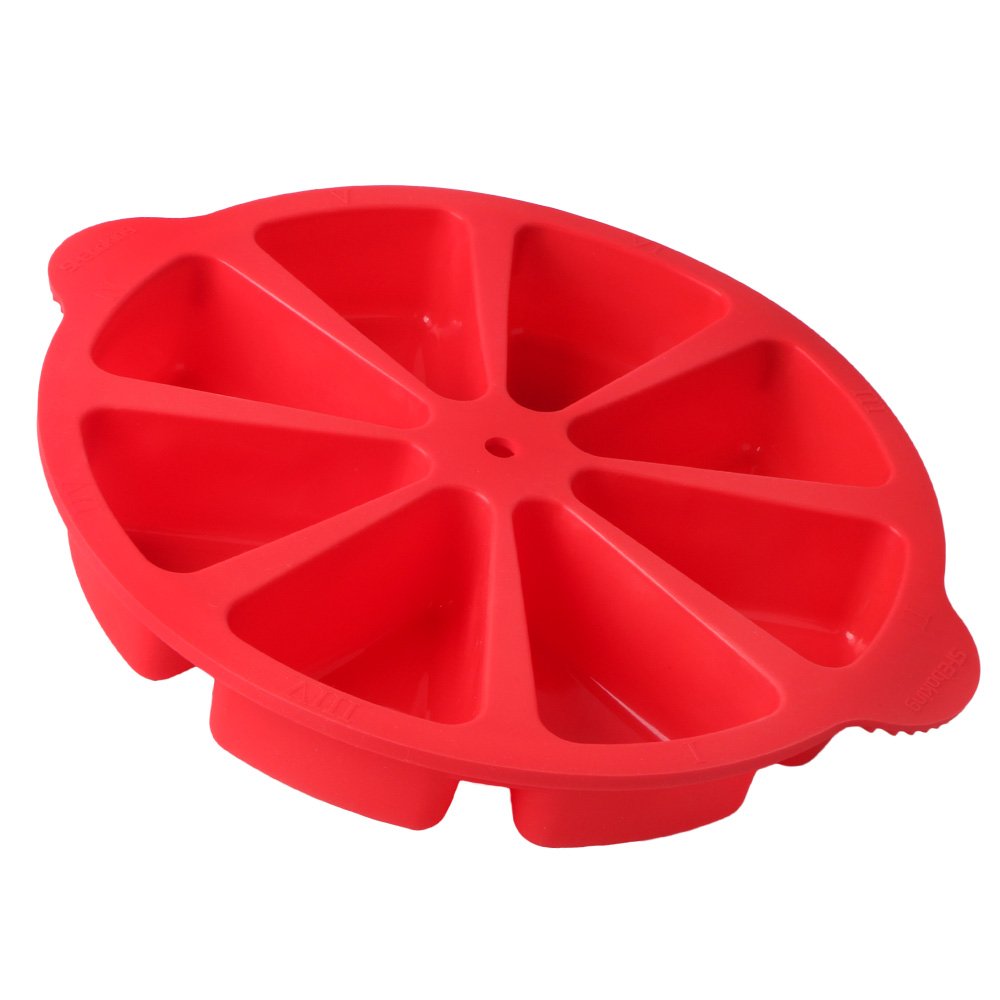 8 Triangle Cavity Silicone Portion Cake Mould Scottish Scone & Cornbread Pan Slices Pastry Pan